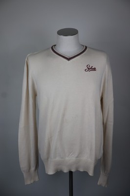 SCHOTT Pullover Herren Gr. M Herr Pullover Casual Vintage Logo Baumwolle Cotton