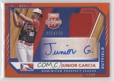 2021 Panini Elite Extra Edition Orange 6/149 Junior Garcia #DPLMS-JG Auto 03wr
