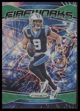 2024 Panini Prizm #14 Bryce Young Fireworks Green Prizm