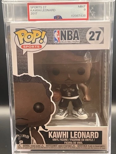 RARE Funko Pop! Vinyl: Kawhi Leonard #27 PSA 9 from 2017