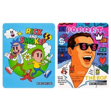 50PC- Mylar bags 3.5 gram design sealable Smell -Proof Food Storage (2 Designs)