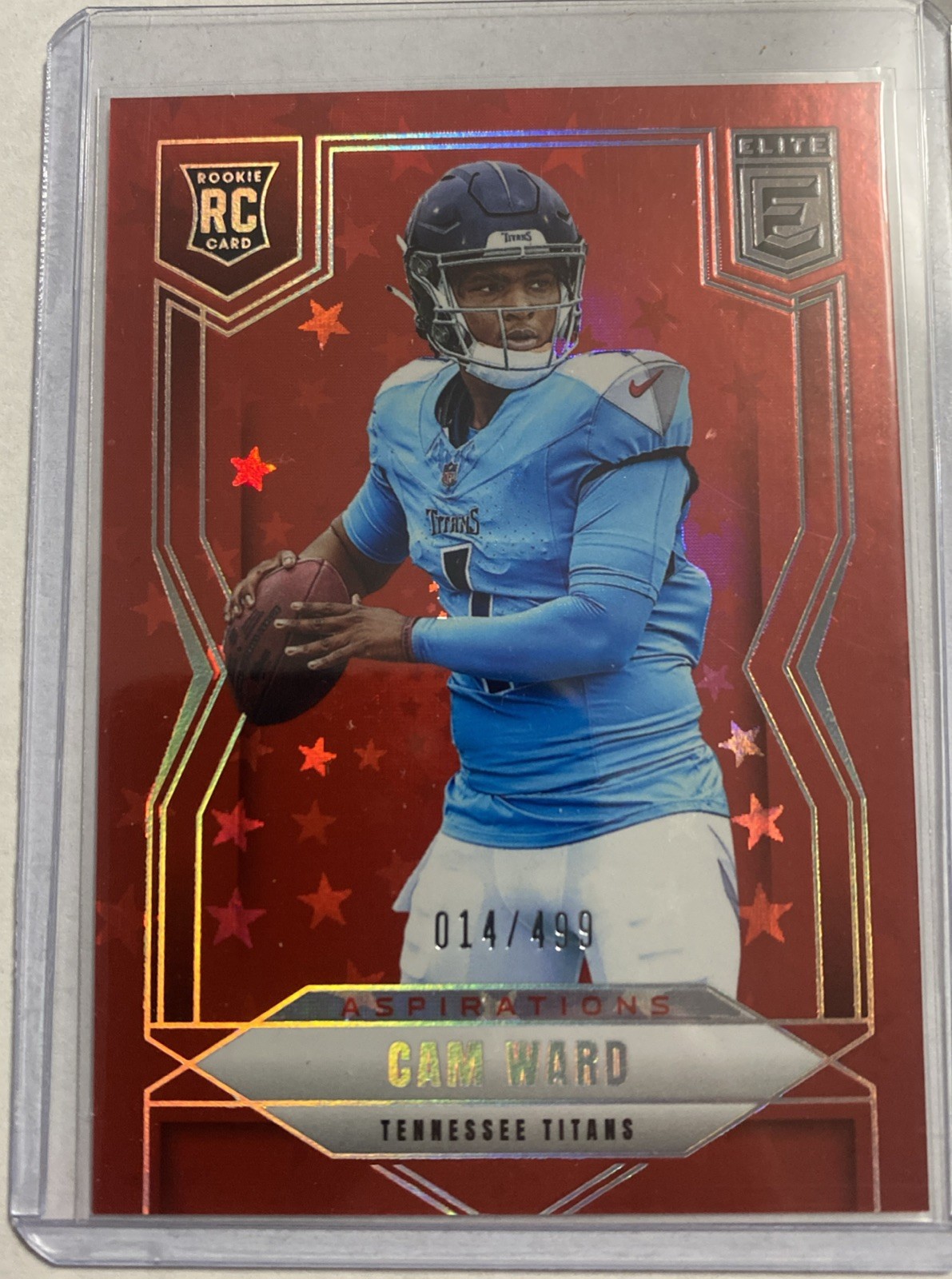 2025 Panini Donruss Elite -Rookies Cameron Ward #101 Aspirations Stars /499 (RC)