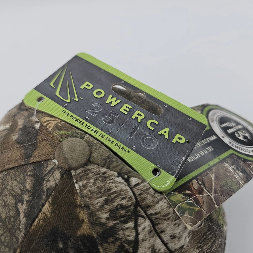 Realtree Xtra Green Camo PowerCap LED Light Hook and Loop Strapback Hat - Imagem 3 de 4