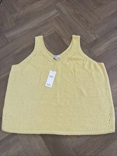 Marks and Spencer Cotton Blend Knitted Tank Top Size L