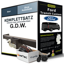 Anhängerkupplung starr für FORD Transit Custom +E-Satz inkl. EBA