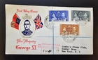 BRITISH GUIANA COVER 1937 KGVI Coronation Set FDC FOREIGN SECTION REGISTER #844