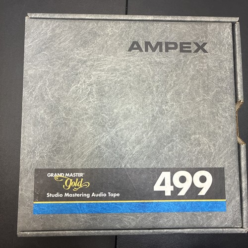AMPEX Grand Master Gold 499 Studio Mastering Audio Tape original box 2" x 2500'