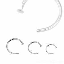 Diamday 2pcs Piercing Naso Anello 316L Acciaio Chirurgico Naso Cerchio Septum Nostril Piercing 16G 18G 20G Orecchini Naso Oro Piercing Helix Orecchini Cerchio Trago Conch Daith Rook Orecchini 6mm 8mm - 9