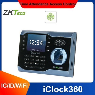 ZKTeco iClock360 Fingerprint Time Attendance Terminal 3.5 Inch Screen Time Clock
