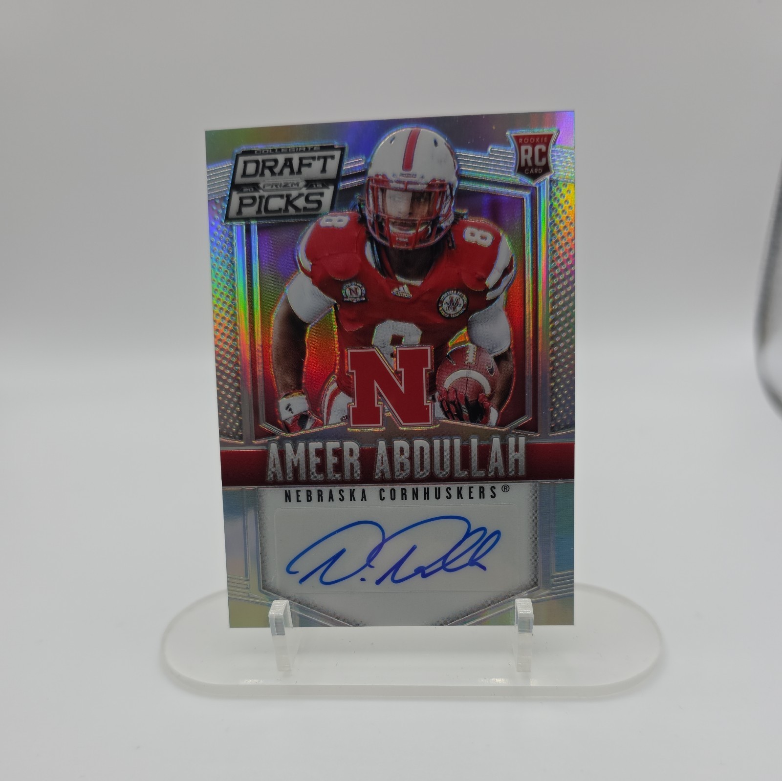 Ameer Abdullah Panini Prizm Collegiate Draft Picks #102 Autograph