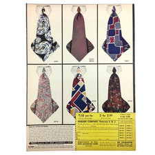 1948 Haband Ties VINTAGE PRINT AD Mens Necktie Accessory Fashion 40s Mail Order