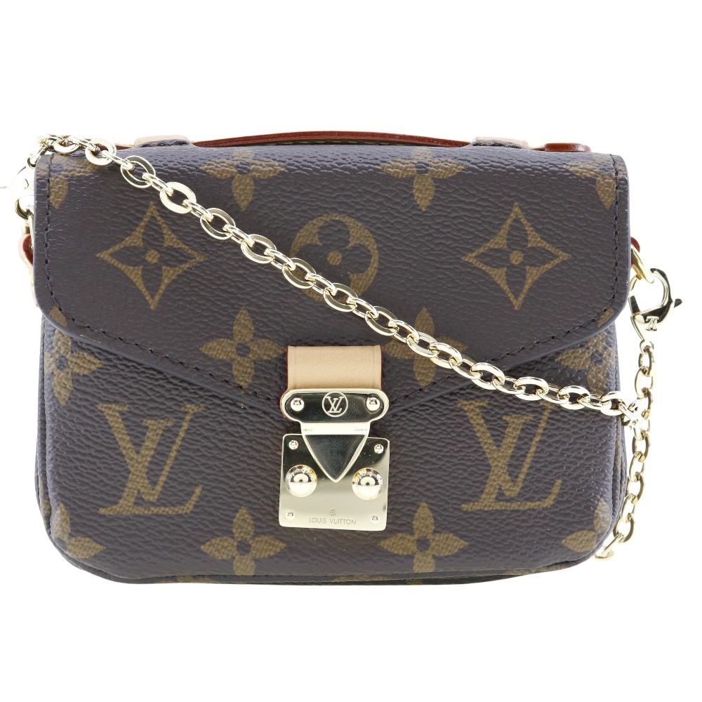 LOUIS VUITTON Micro Metis Shoulder Bag M81267 Brown Monogram