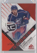2016-17 SP Game Used Authentic Rookies 15/25 Oliver Bjorkstrand #135 Auto a1h