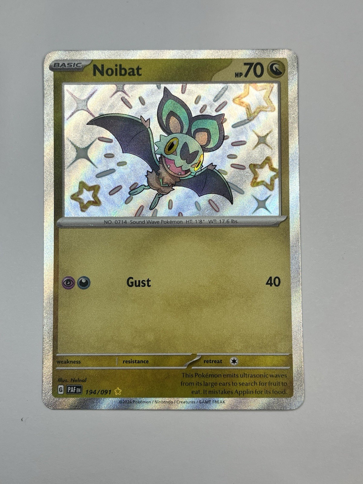 Pokemon Paldean Fates Noibat 194/091 NM