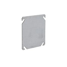 RACO 752 4" Square Box Cover Flat Blank - 50-Pack Pre-Galvanized Steel