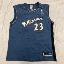 Washington Wizards Michael Jordan Jersey Reebok Team Apparel Mens Size L Blue