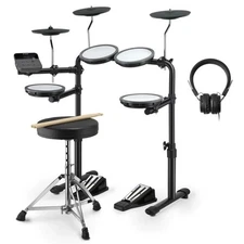 Donner DED-70 Electric Drum Set For Kids Beginner Christmas Birthday Gift, 68+