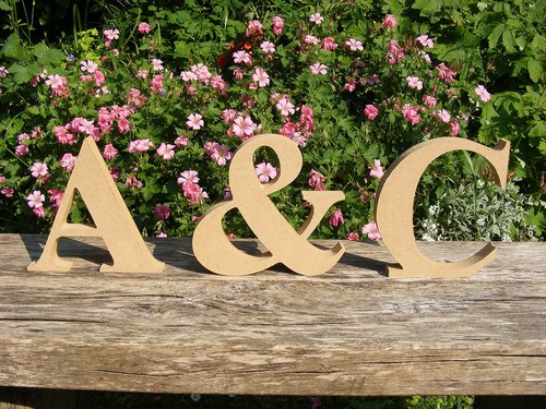 Freestanding Wooden MDF Letters - Wedding Top Table Numbers - All Available! - Picture 2 of 6