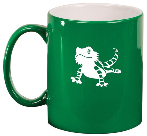 11 Unzen Keramik Kaffee Tee Becher Glas Tasse Bart Drache Eidechse - Bild 3 von 8