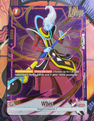 Whis FB01-004 Championship Tournament Gold Promo Dragon Ball Super