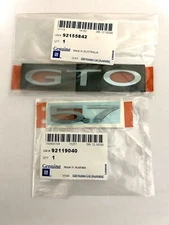 NOS OEM 2004 Pontiac GTO Trunk Emblem Badge "5.7" and "GTO" Discontinued GM