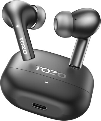 TOZO E2 Wireless Earbuds, Bluetooth 5.3 Kopfhörer, 32 EQ Presets & App Customisa