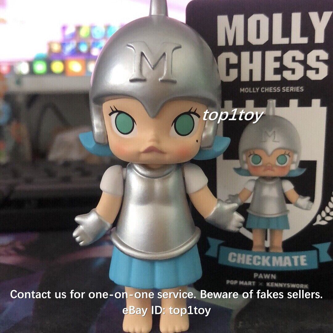 POP MART x KENNYSWORK Molly Chess Pawn Blue Mini Figure Designer