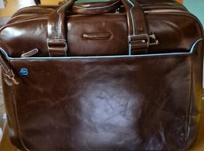 PIQUADRO BORSA  BLUE SQUARE VIAGGIO/LAVORO NUOVA IN PELLE  2 MANICI  cm 40x30x15