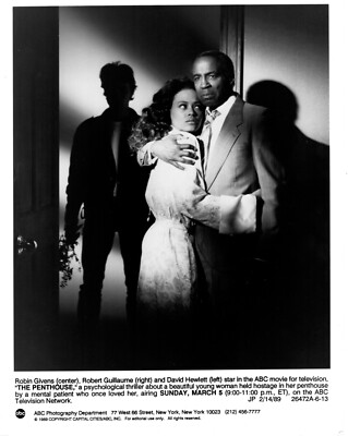 Robin Givens Robert Guillaume 7x9" B&W Still Photo 1989 ABC TV The