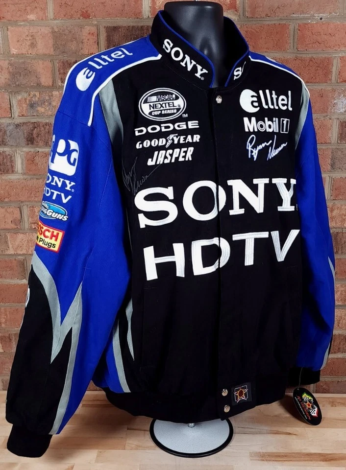 Ryan Newman Sony Alltel JH Design Signed Racing Nascar Jacket Mens XL NWT - Image 2 of 4