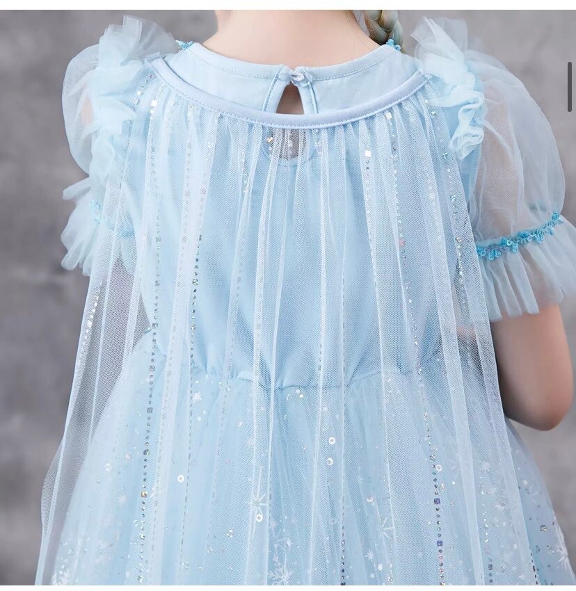 Luxury Frozen Elsa Sparkly Costume dress with cape 5019 | eBay