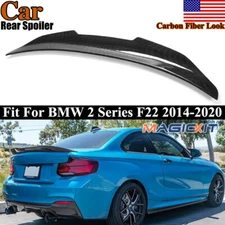 FOR BMW F22 M235i Carbon Fiber Look PSM Style Duckbill Highkick Trunk Spoiler