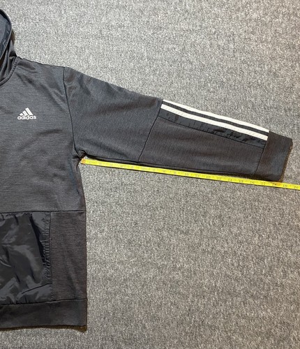 Adidas Youth Jacket Zip Up black size L-14/16 - Picture 6 of 8
