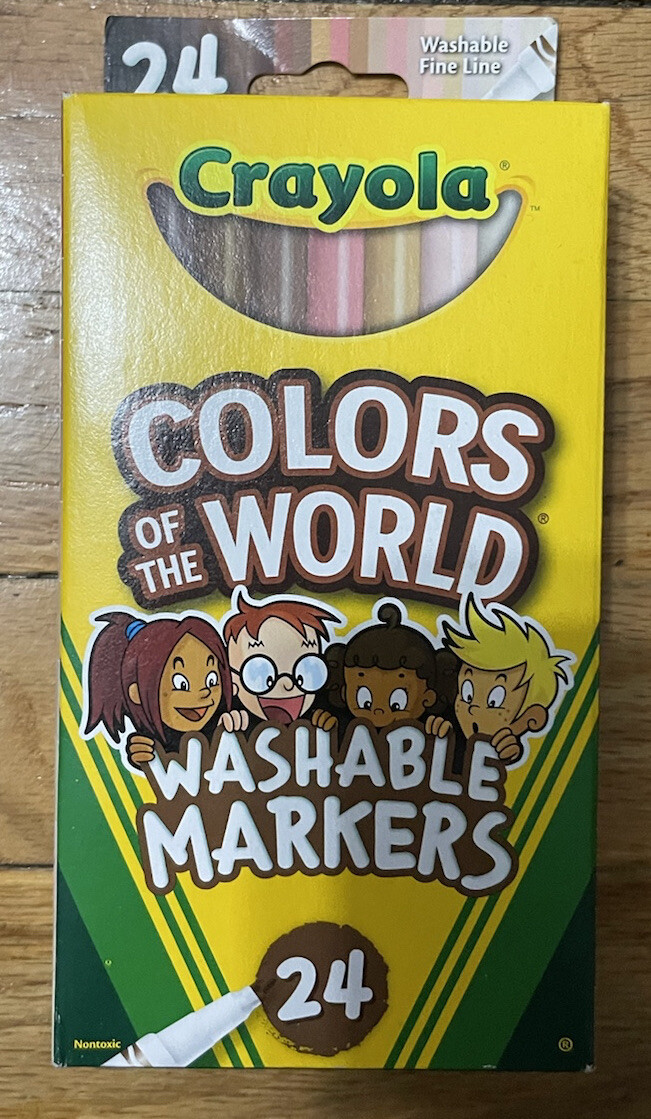 Crayola Colors Of The World Multicultural Shade Limited Washable Markers 24 Pack