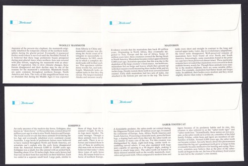 1996 Prehistoric Animals Sc 3077-3080 FDCs 32c set of 4 Fleetwood cachets - Picture 3 of 3