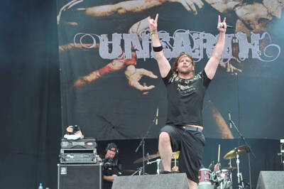 Trevor Phipps of American metalcore band Unearth live at Download  - Old Photo 6
