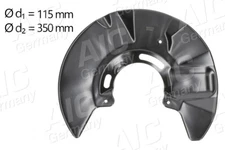 AIC 56020 splash panel, brake disc for VW
