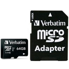 Verbatim Memoria Micro SDXC 64 Gb con Adattatore - Classe 10