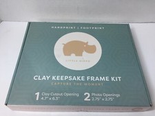 Little Hippo Baby Handprint Footprint Kit Clay Picture Frame Gift Keepsake Child