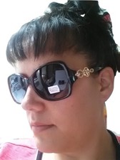 Womens Rhinestones Sunglasses Fashion Designer Shades Retro Large V