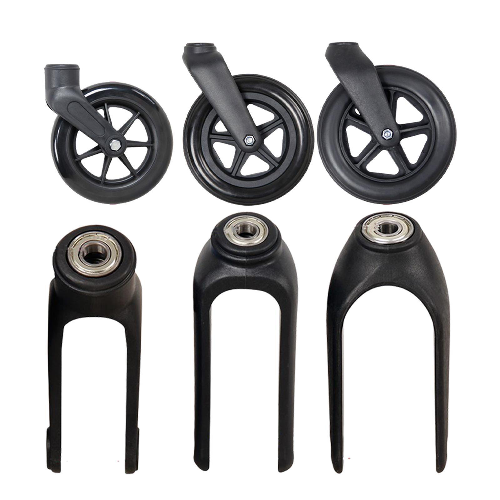 Wheelchair Front Fork Accessories for Wheelchairs Solid Wheels Adults Teens