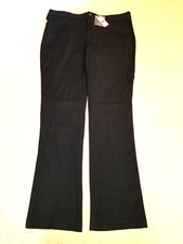 NWT Womens Pants-GAP-black cotton "Stretch; Extensible" barely bootleg-12