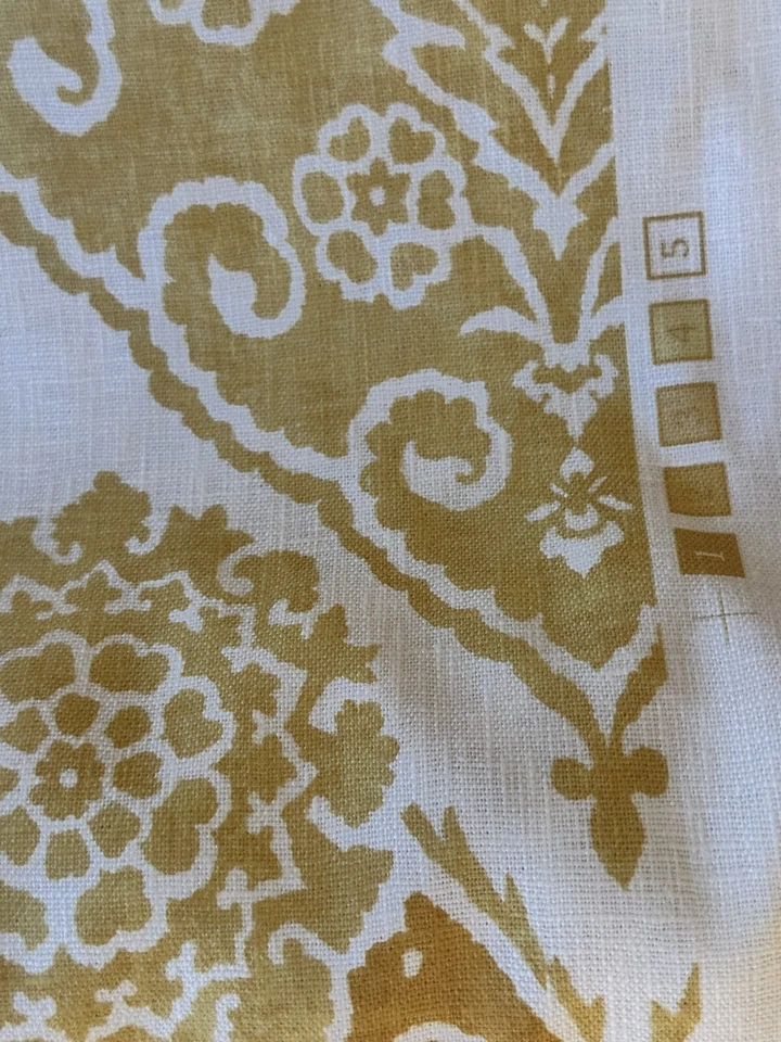 Tela CANARIA Brunschwig & Fils Sufera Print 4 7/8 yardas Foto 4 de 4