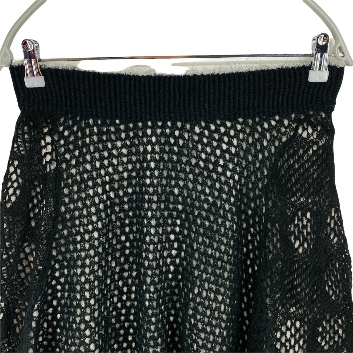 RRP €218 PIANURASTUDIO Black Flared Skirt Size 46 48 EU 42