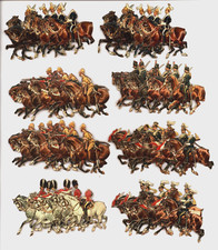 THE BRITISH ARMY, CAVALRY, H. Payne artist, mechanical paper toys, R. Tuck 183