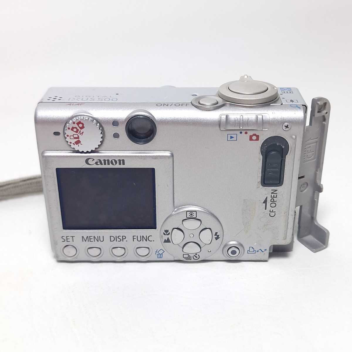 Canon Digital ixus 500 Silver 5MP Camera For Parts / Repair