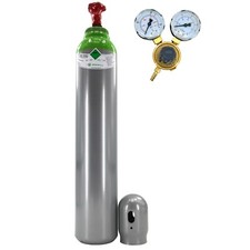 Gasflasche mit Reduzierer MIX Argon (82%)+CO2 8 Liter / 1.9m3 Schweißgas MIG/MAG