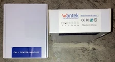 LOT OF 2 Wantek Call Center Headset A600 Noise Cancelling Open Box