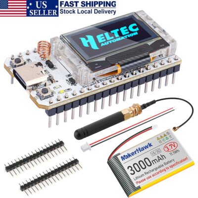 ESP32 LoRa V3 Development Board + 3000mAh Battery +915MHz Antenna for Meshtastic