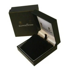 Authentic Mappin & Webb Earrings Cufflinks Pendant Presentation Jewellery Box